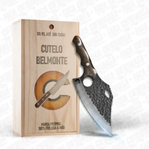 Cutelo Artesanal Belmonte – Cutelaria Forjada Á Mão + Garantia