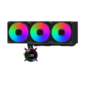 WATER COOLER 360MM LIAN LI HYDROSHIFT II LCD-C 360CL, DISPLAY LCD, BLACK - GHS2LCD36RB - Imagem 4